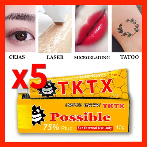 ✅ Pachet 5 CREME ANESTEZICE Gold 75% 🤩 - Ofertă Limitată